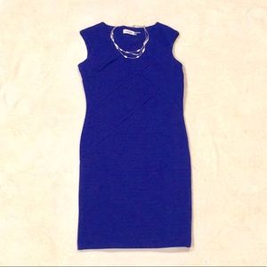 Calvin Klein Dress Semiformal Blue Simple Design